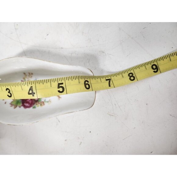 Vintage Interco Chicago Japan Pink Rose Porcelain Ash Tray Limited Edition White - Picture 10 of 11